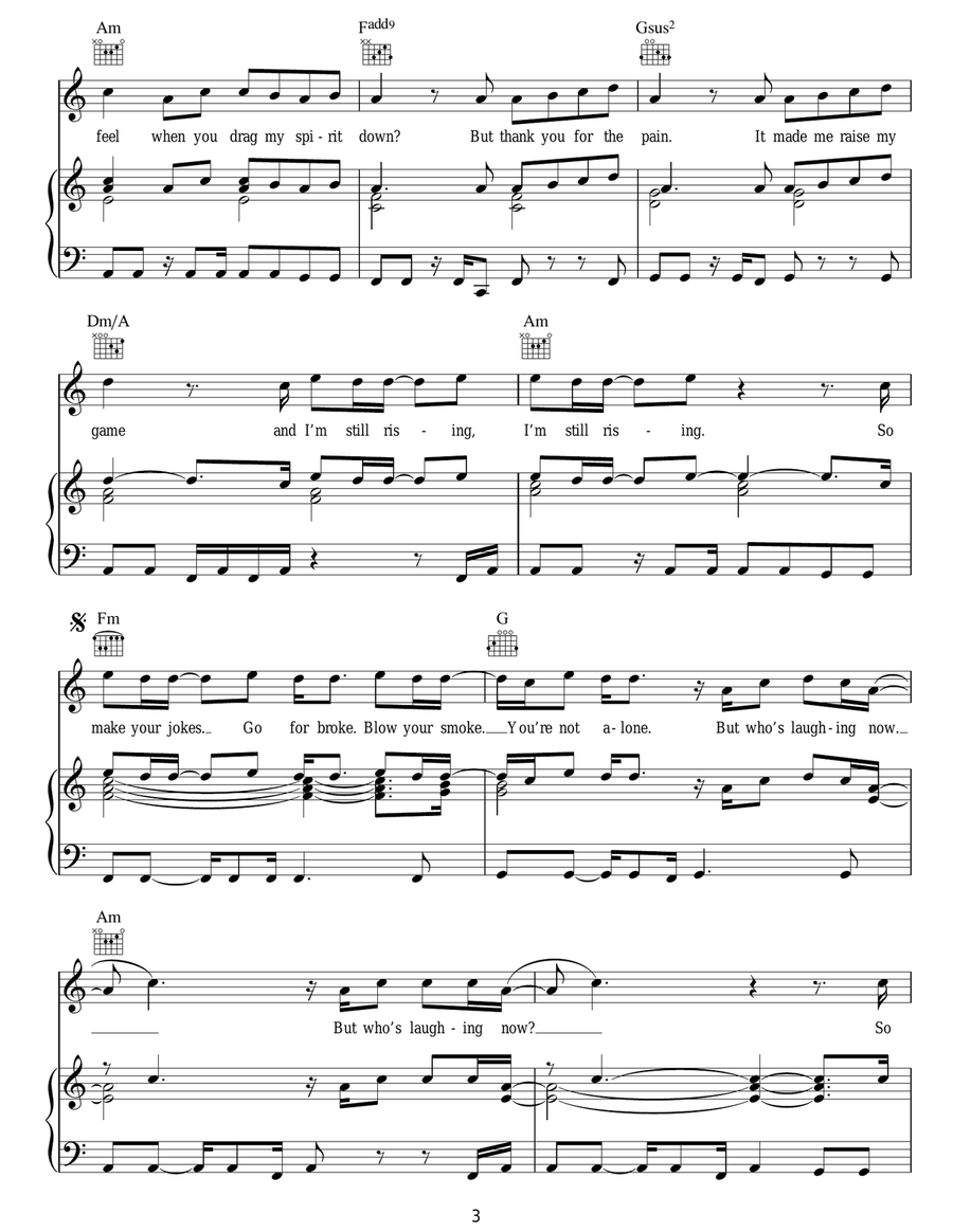 Who's Laughing Now Who's Laughing Now Acoustic Guitar scores gallery preview page 3