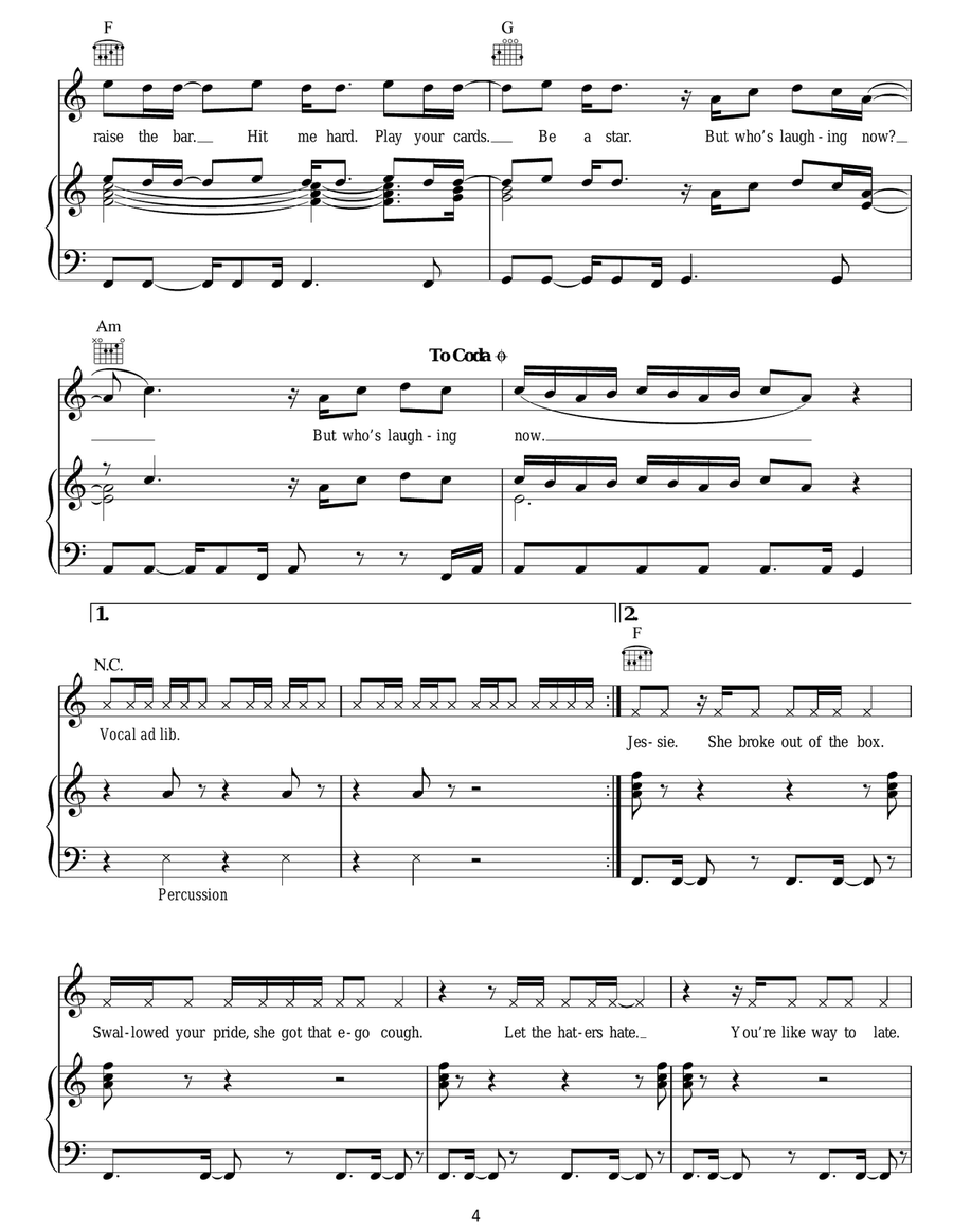 Who's Laughing Now Who's Laughing Now Acoustic Guitar scores gallery preview page 4