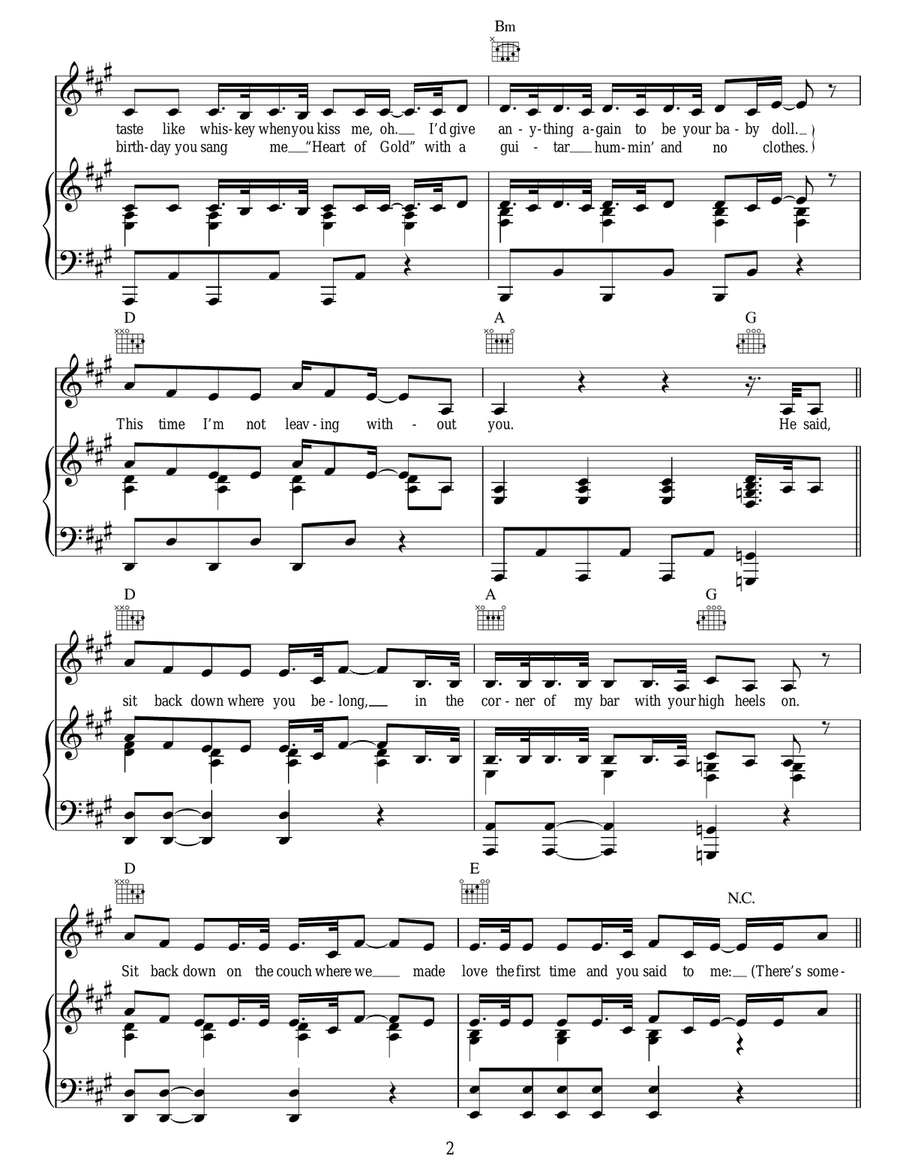 You And I You And I Acoustic Guitar scores gallery preview page 2