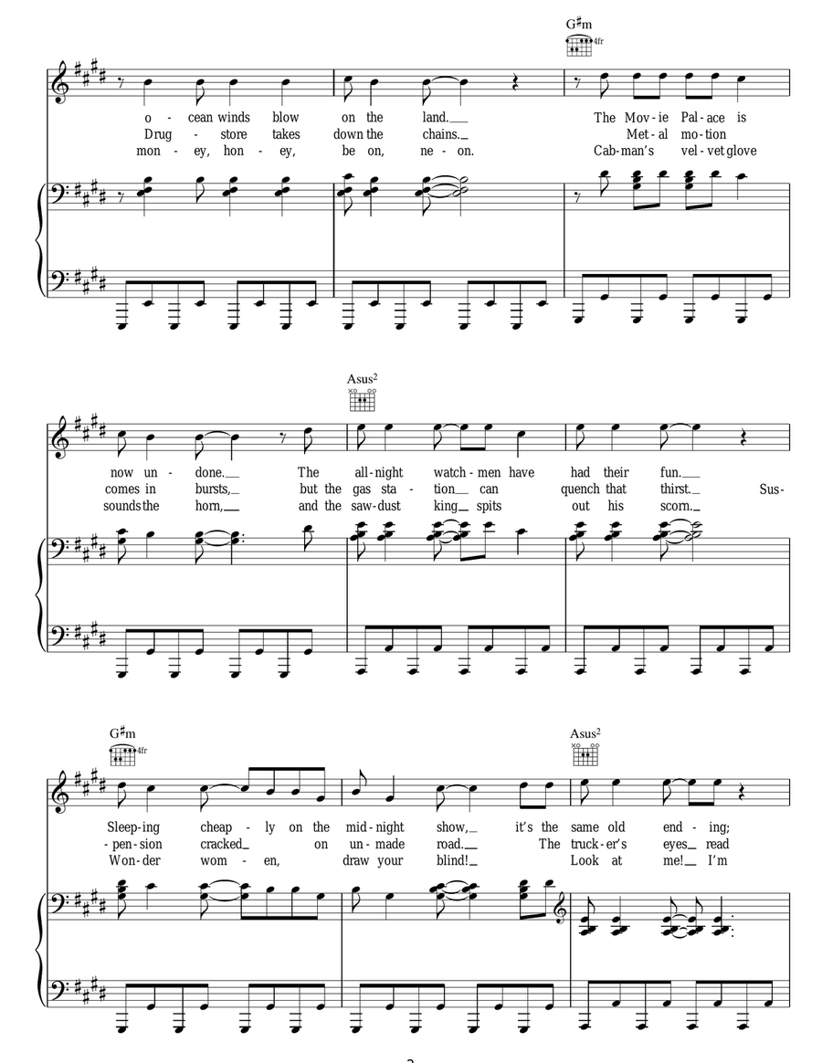The Lamb Lies Down On Broadway Acoustic Guitar scores gallery preview page 2