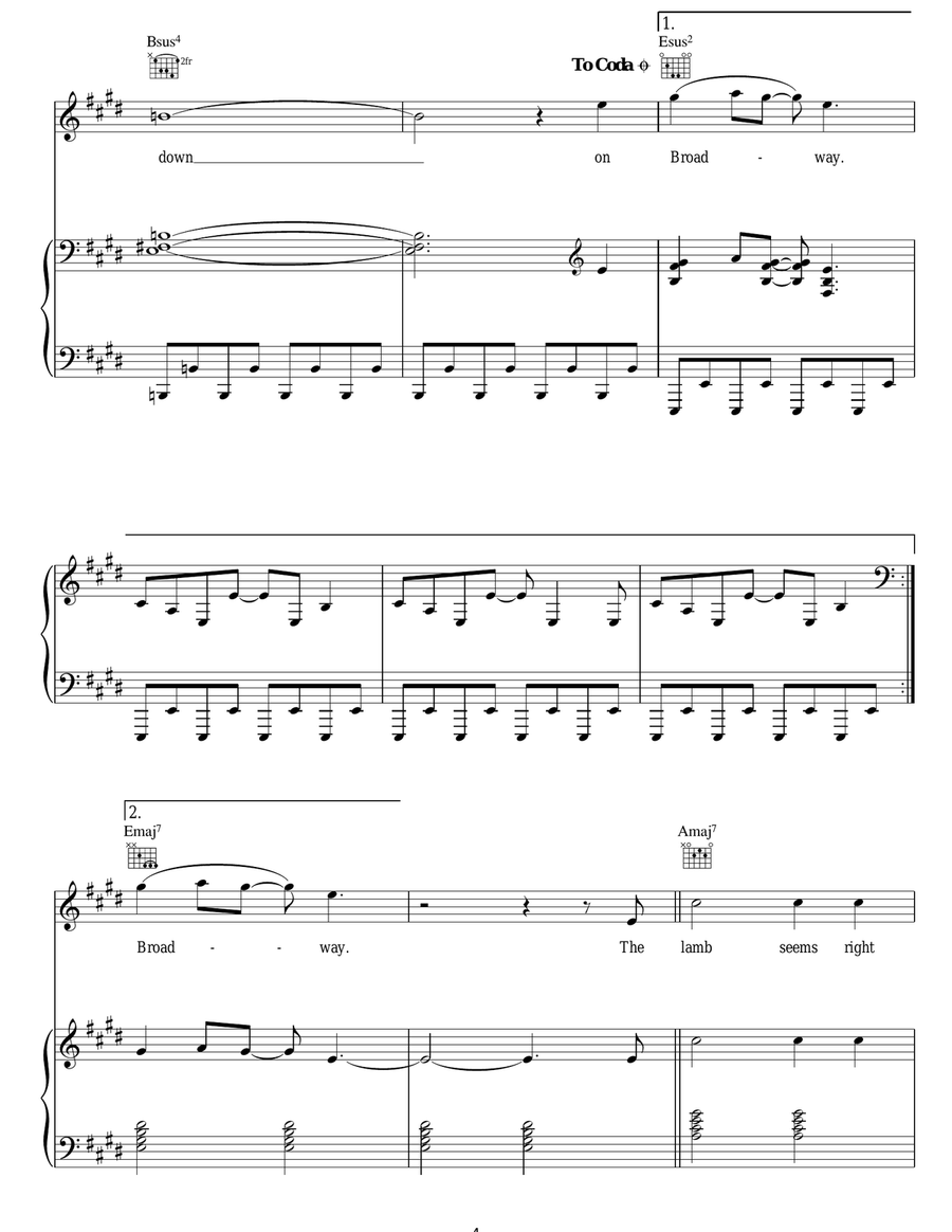The Lamb Lies Down On Broadway Acoustic Guitar scores gallery preview page 4