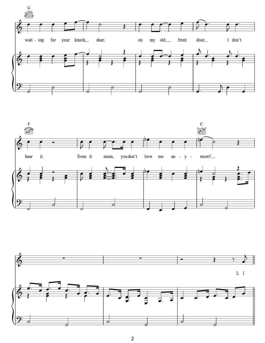 Don't Pass Me By Acoustic Guitar scores gallery preview page 2