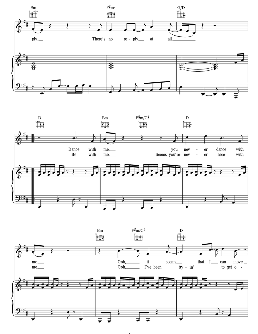 No Reply At All No Reply At All Acoustic Guitar scores gallery preview page 4