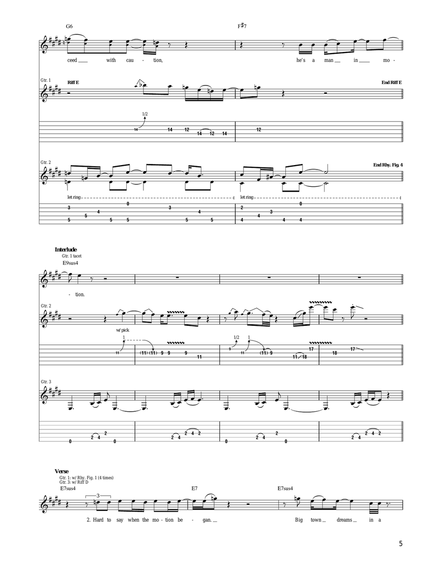 Man In Motion Man In Motion Acoustic Guitar scores gallery preview page 5