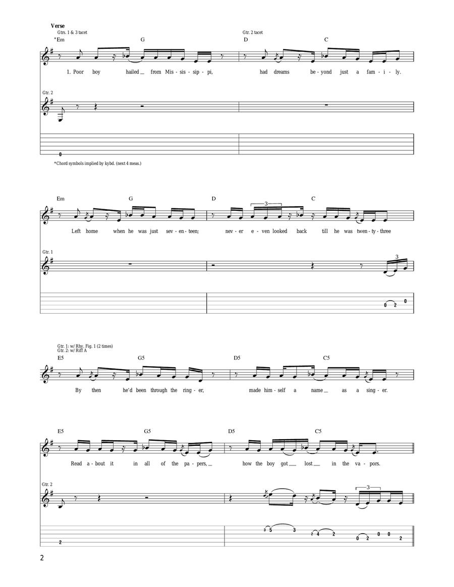 Hattiesburg Hustle Hattiesburg Hustle Acoustic Guitar scores gallery preview page 2