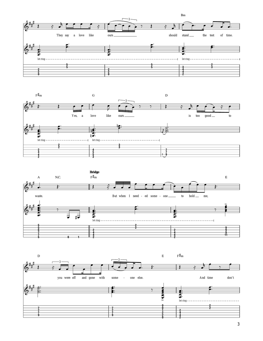Your Wildest Dream Your Wildest Dream Acoustic Guitar scores gallery preview page 3