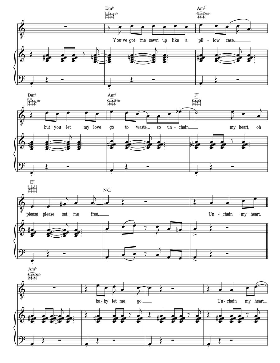 Unchain My Heart Unchain My Heart Guitar scores gallery preview page 2