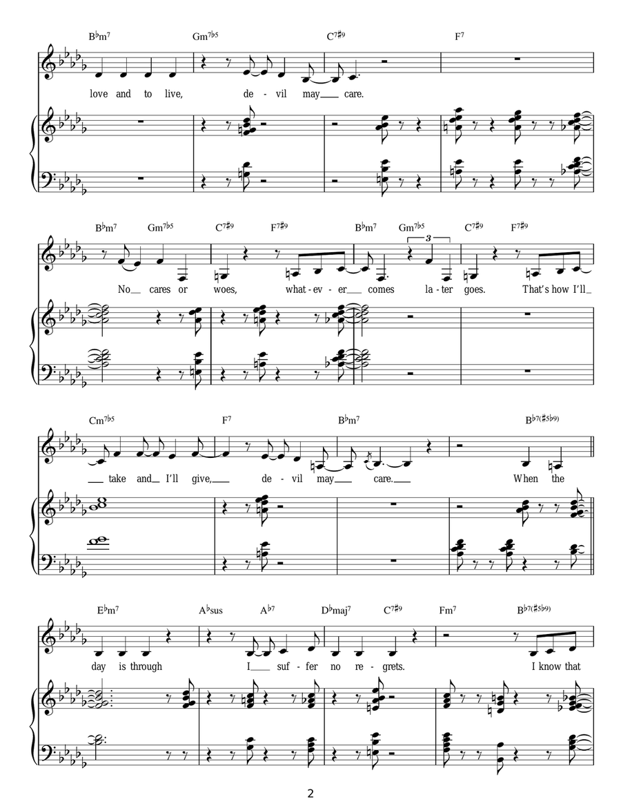 Devil May Care Devil May Care Guitar scores gallery preview page 2