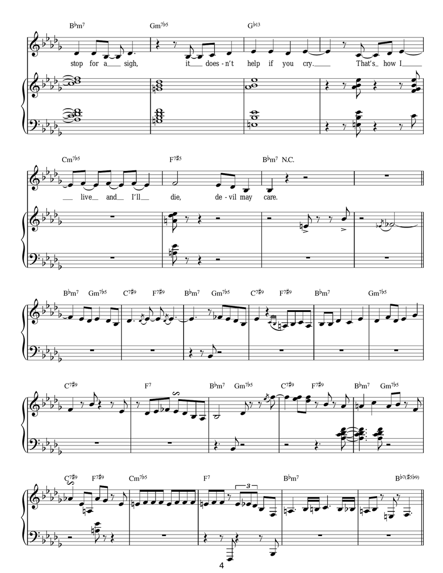 Devil May Care Devil May Care Guitar scores gallery preview page 4