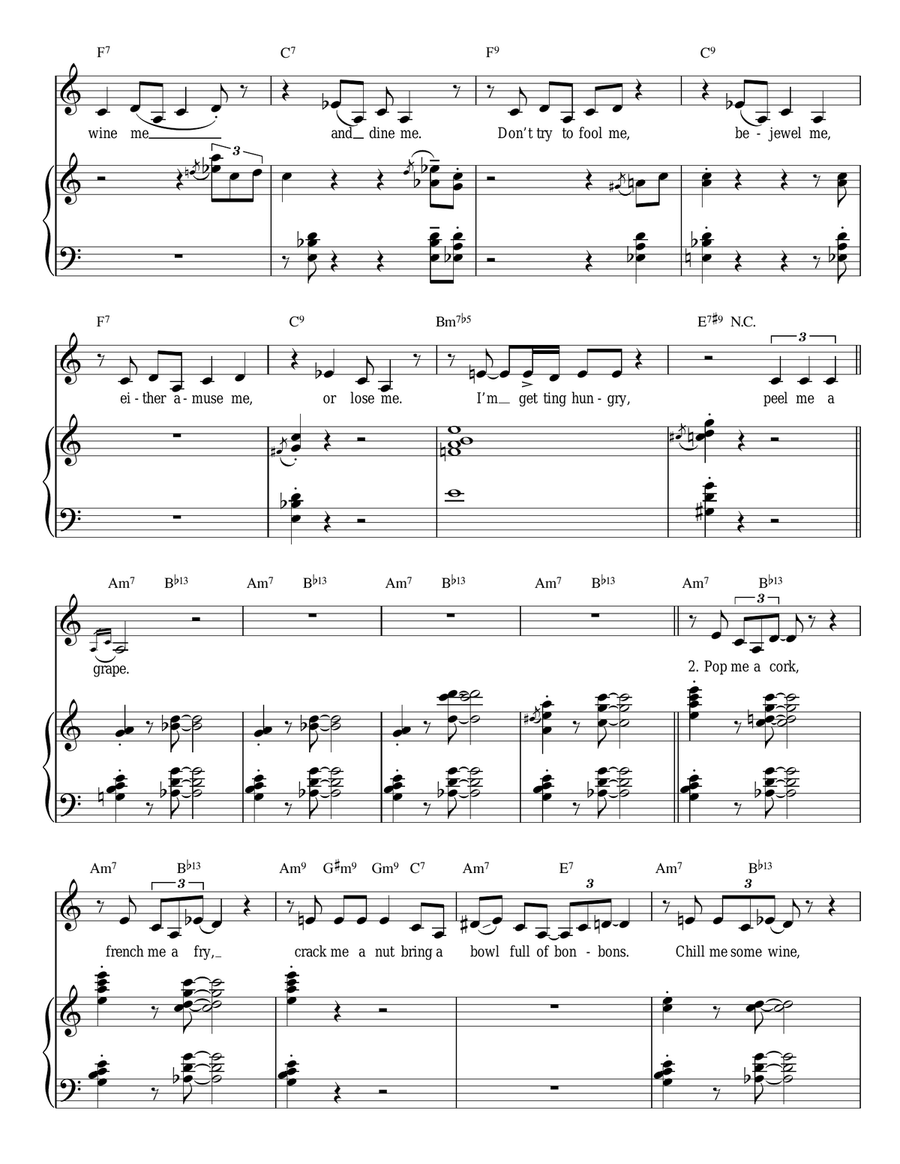 Peel Me A Grape Guitar scores gallery preview page 2