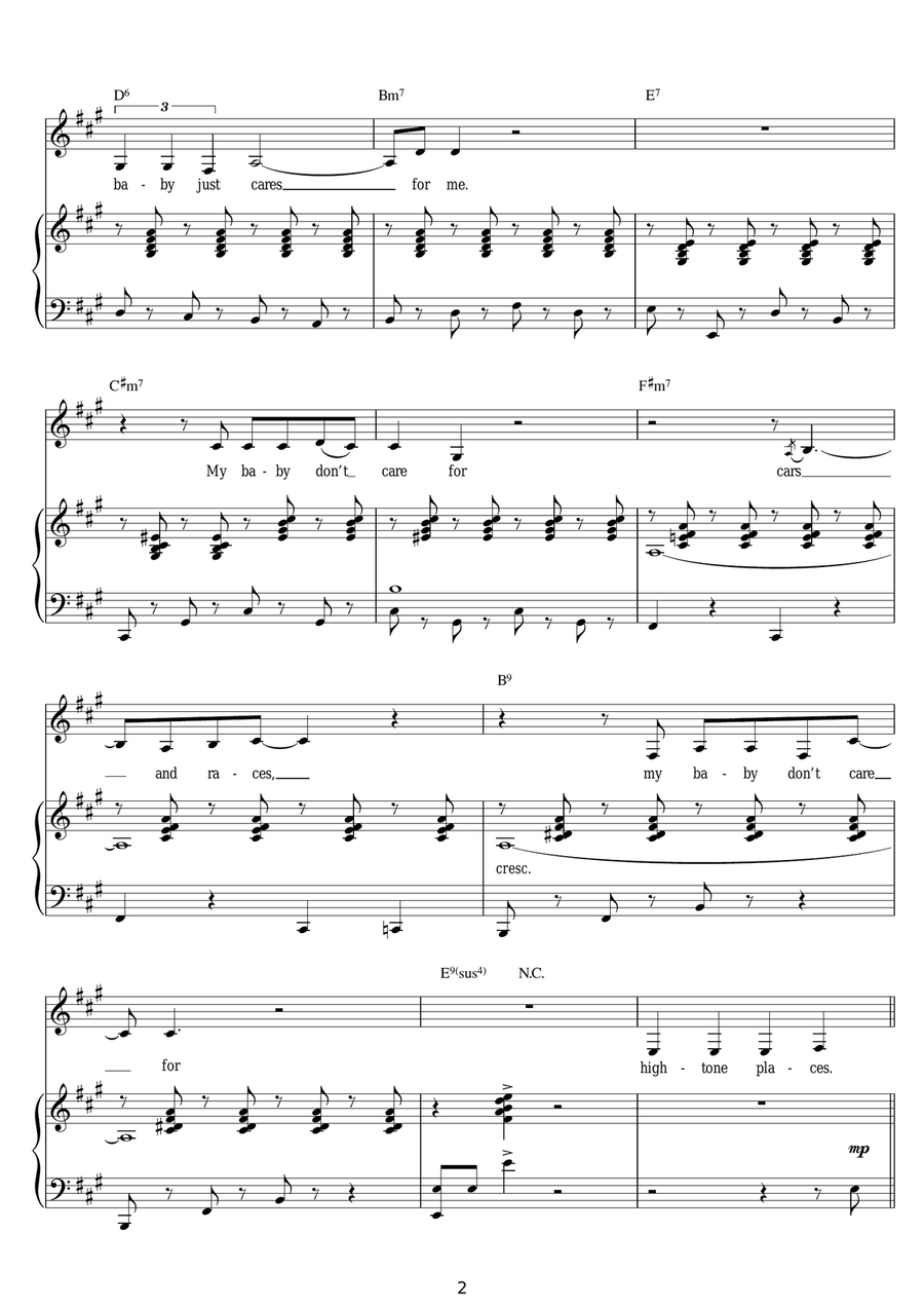 My Baby Just Cares For Me Guitar scores gallery preview page 2