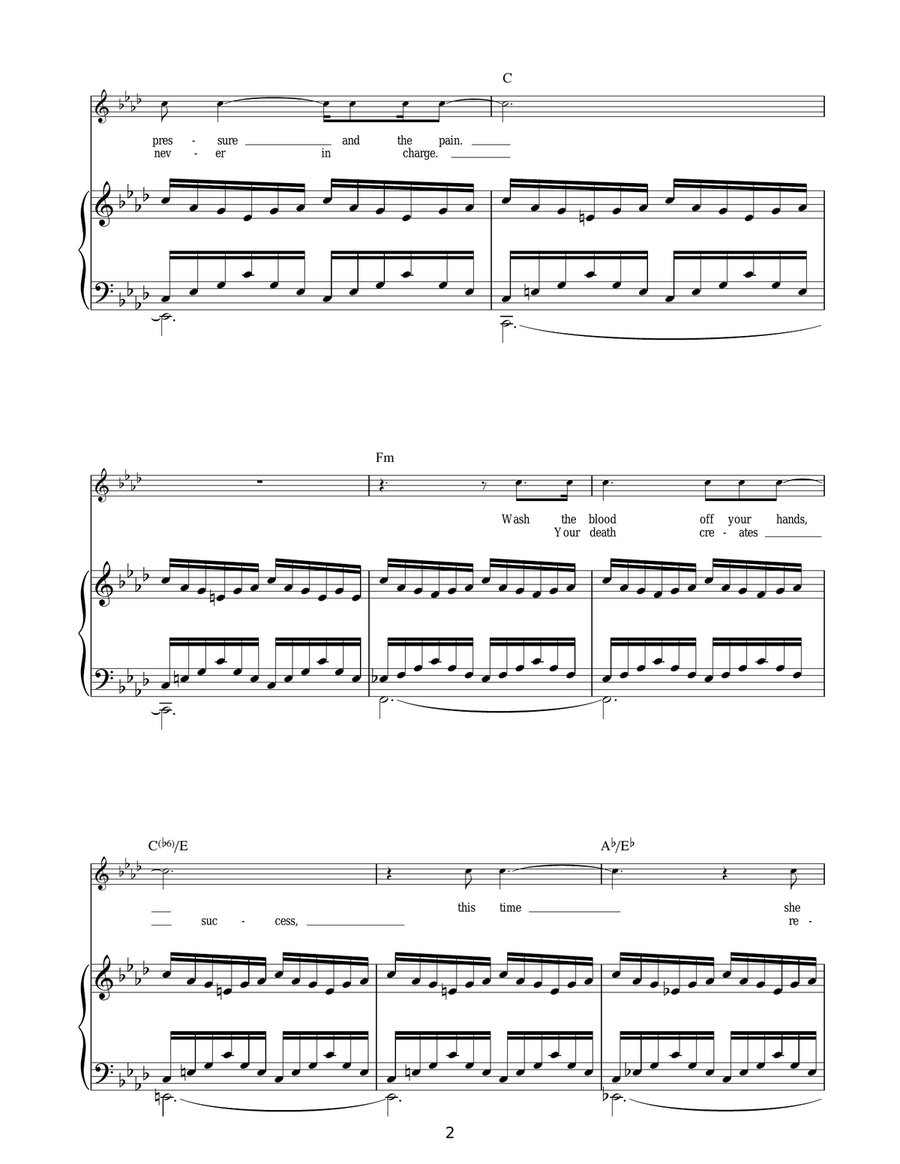 Ruled By Secrecy Guitar Tablature scores gallery preview page 2