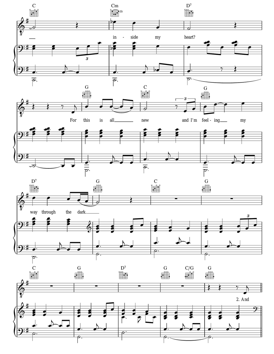 Through The Dark Through The Dark Acoustic Guitar scores gallery preview page 3