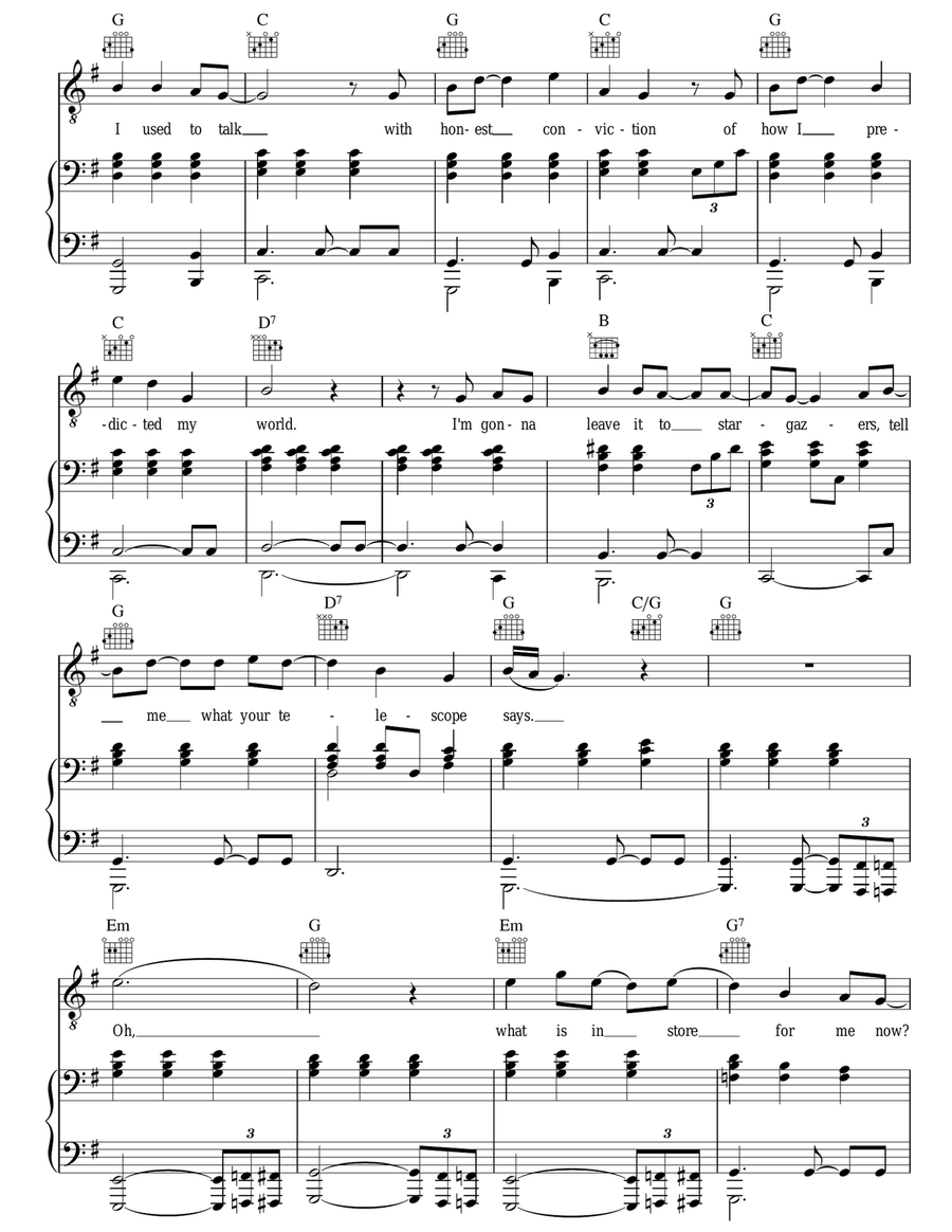 Through The Dark Through The Dark Acoustic Guitar scores gallery preview page 4