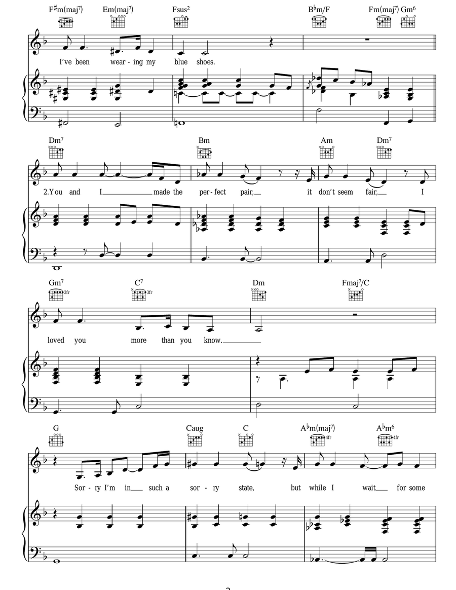 Blue Shoes Blue Shoes Acoustic Guitar scores gallery preview page 2