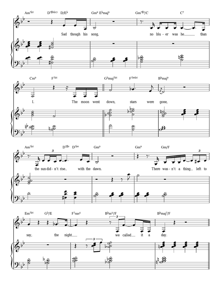 The Night We Called It A Day Guitar scores gallery preview page 3