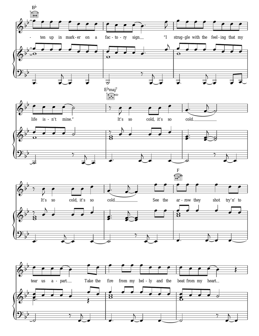 Hurts Like Heaven Hurts Like Heaven Acoustic Guitar scores gallery preview page 2