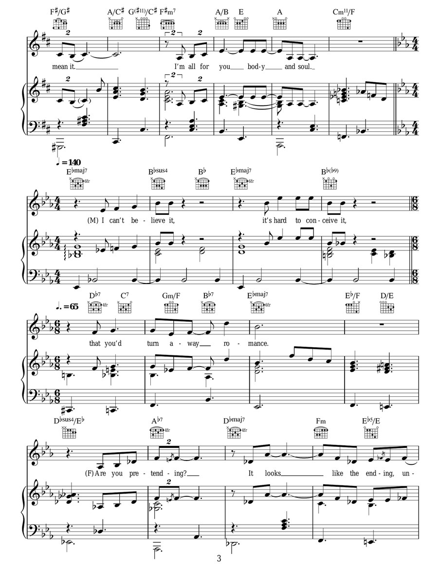 Body And Soul Body And Soul Acoustic Guitar scores gallery preview page 3