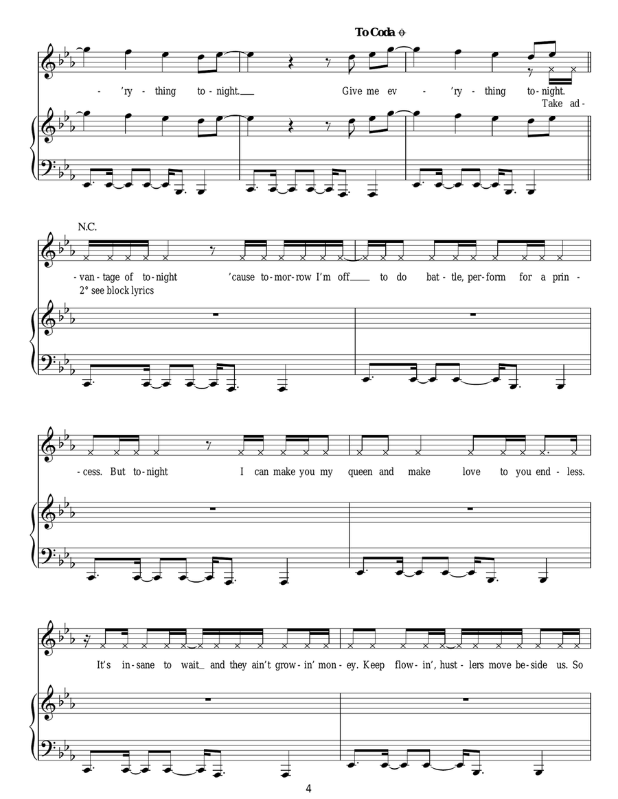 Give Me Everything (Tonight) Guitar scores gallery preview page 4