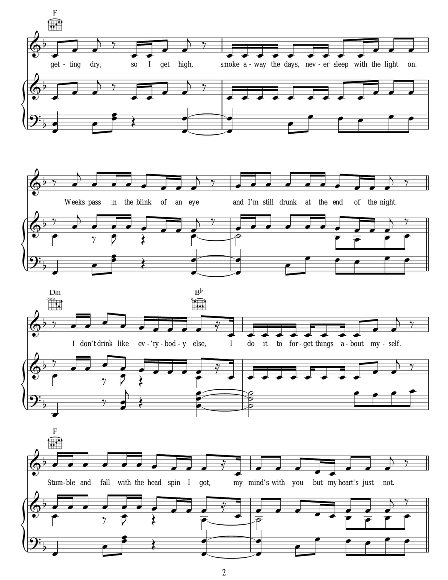 U.N.I. U.N.I. Acoustic Guitar scores gallery preview page 2