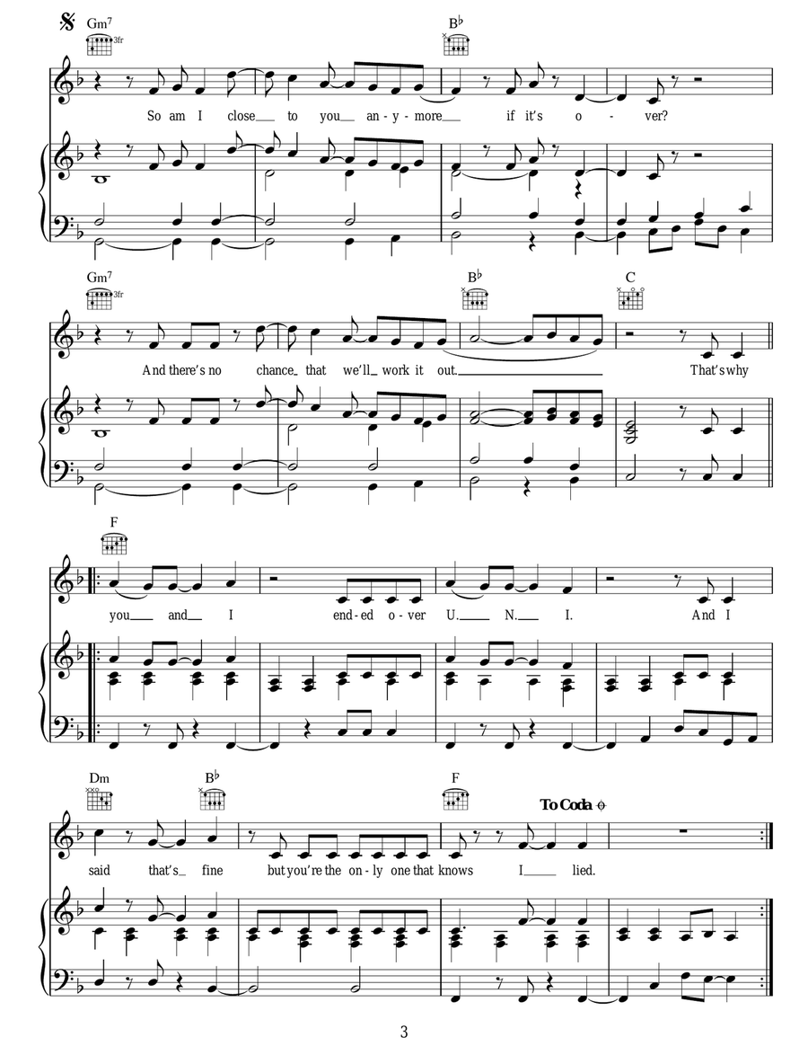 U.N.I. U.N.I. Acoustic Guitar scores gallery preview page 3