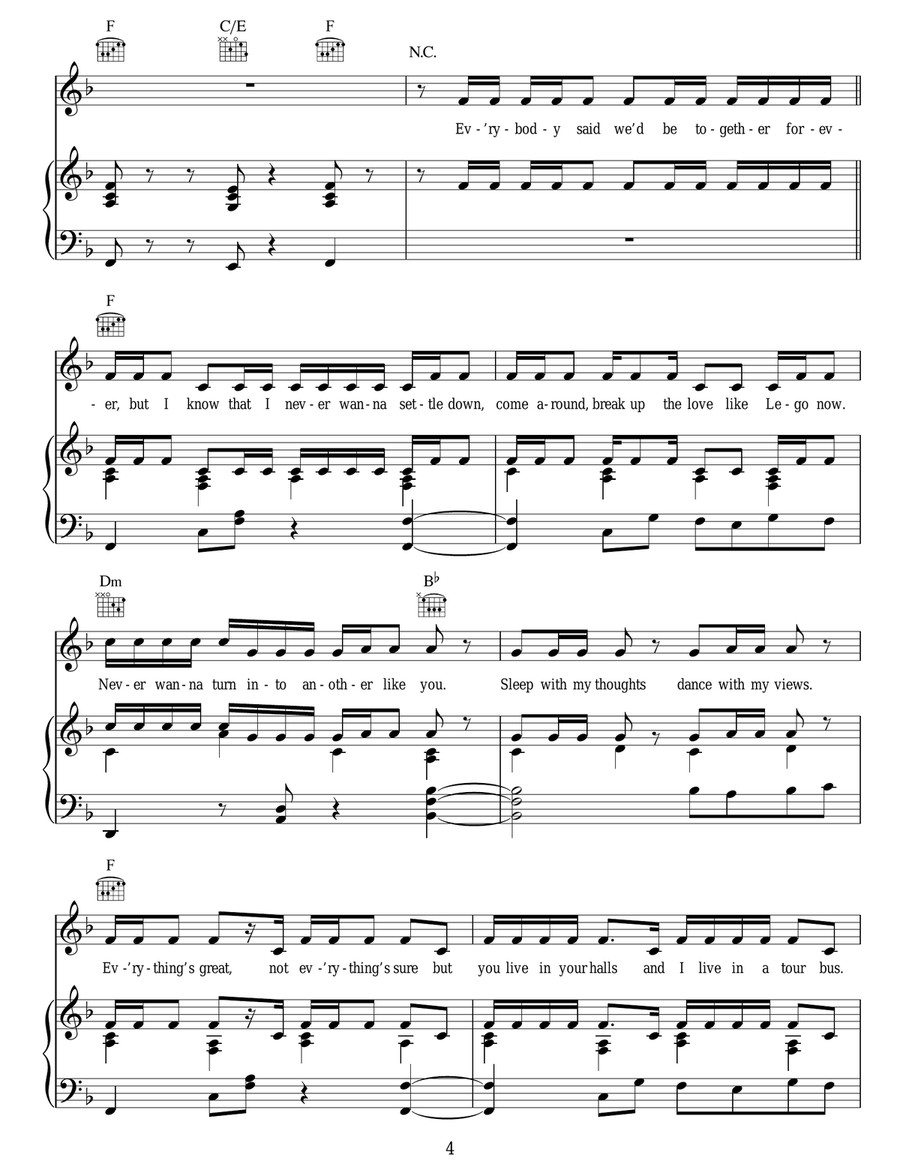 U.N.I. U.N.I. Acoustic Guitar scores gallery preview page 4