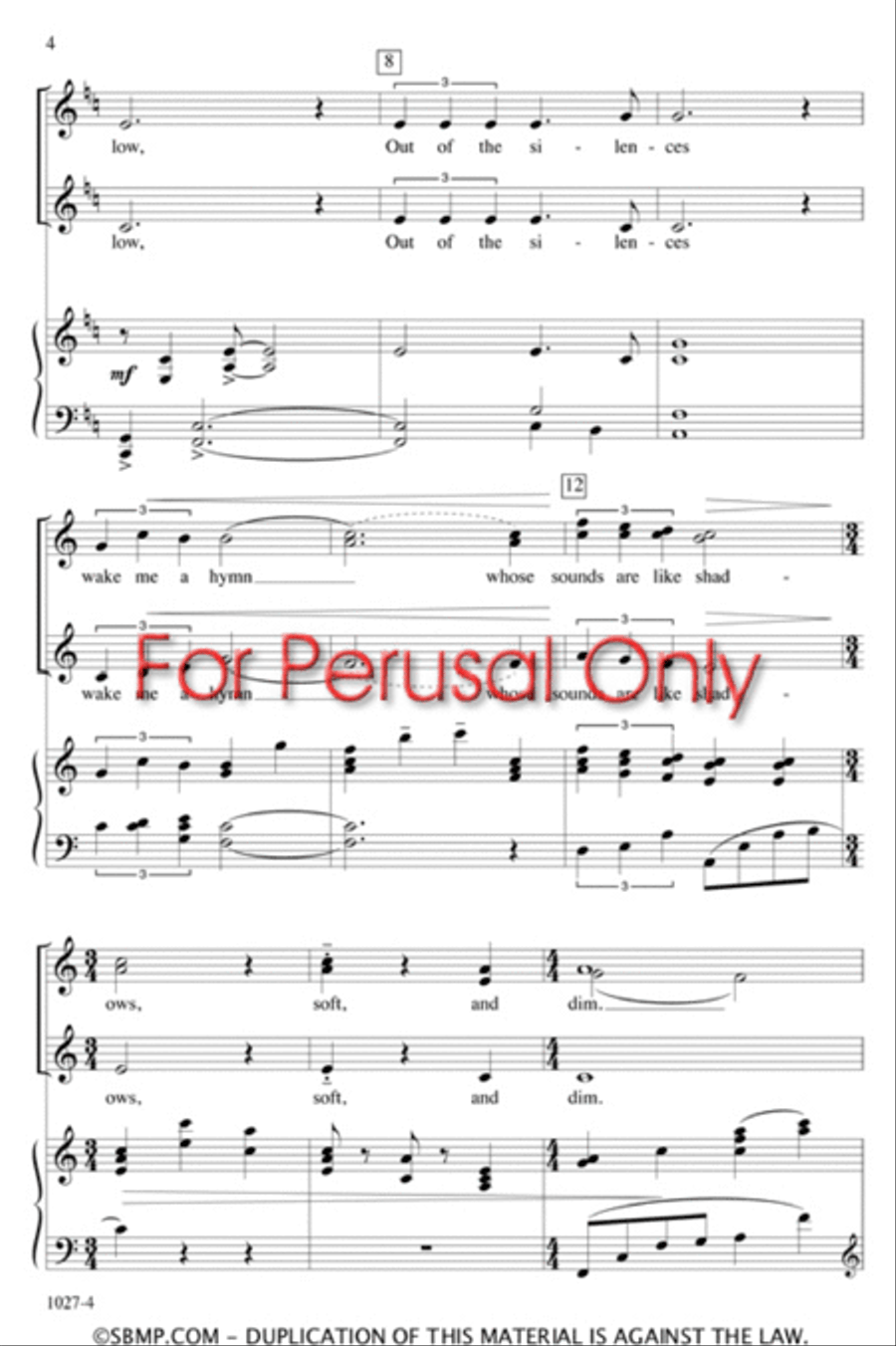 Wake Me a Song - SSA Octavo SSA scores gallery preview page 3