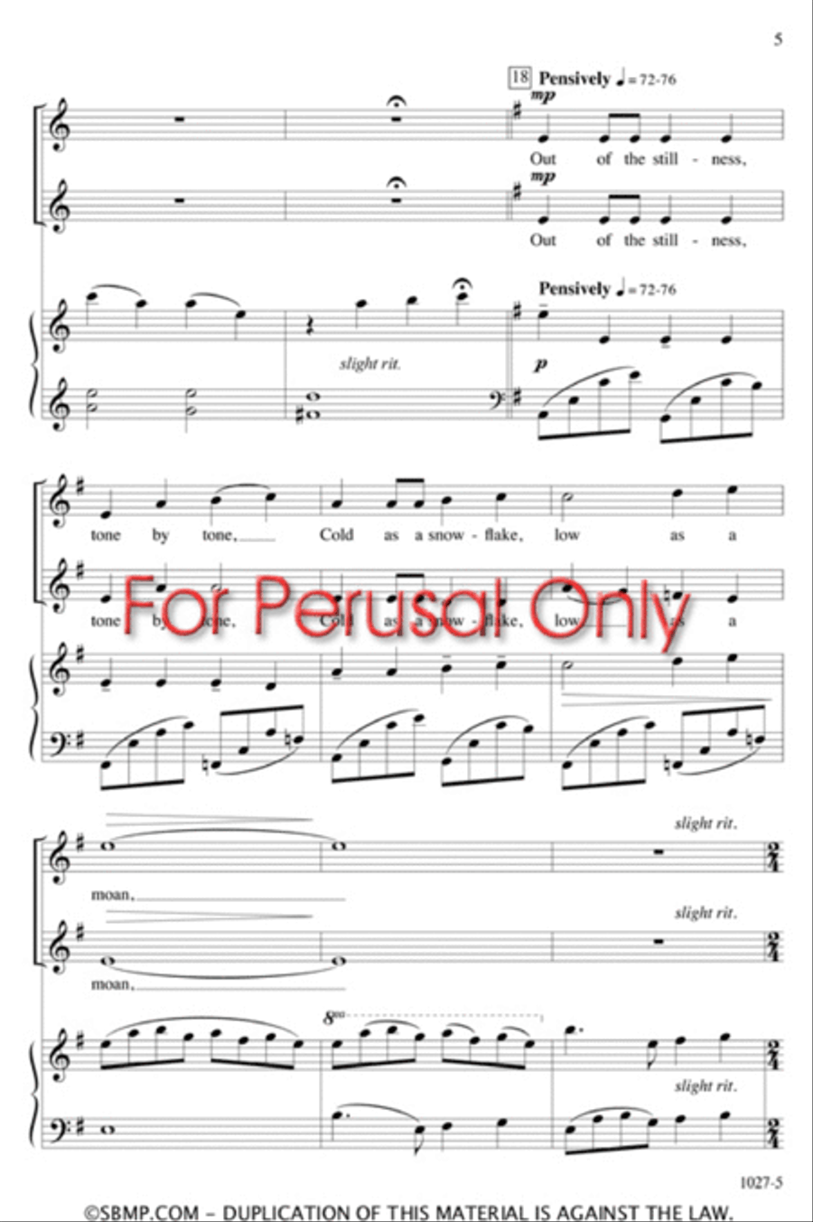 Wake Me a Song - SSA Octavo SSA scores gallery preview page 4