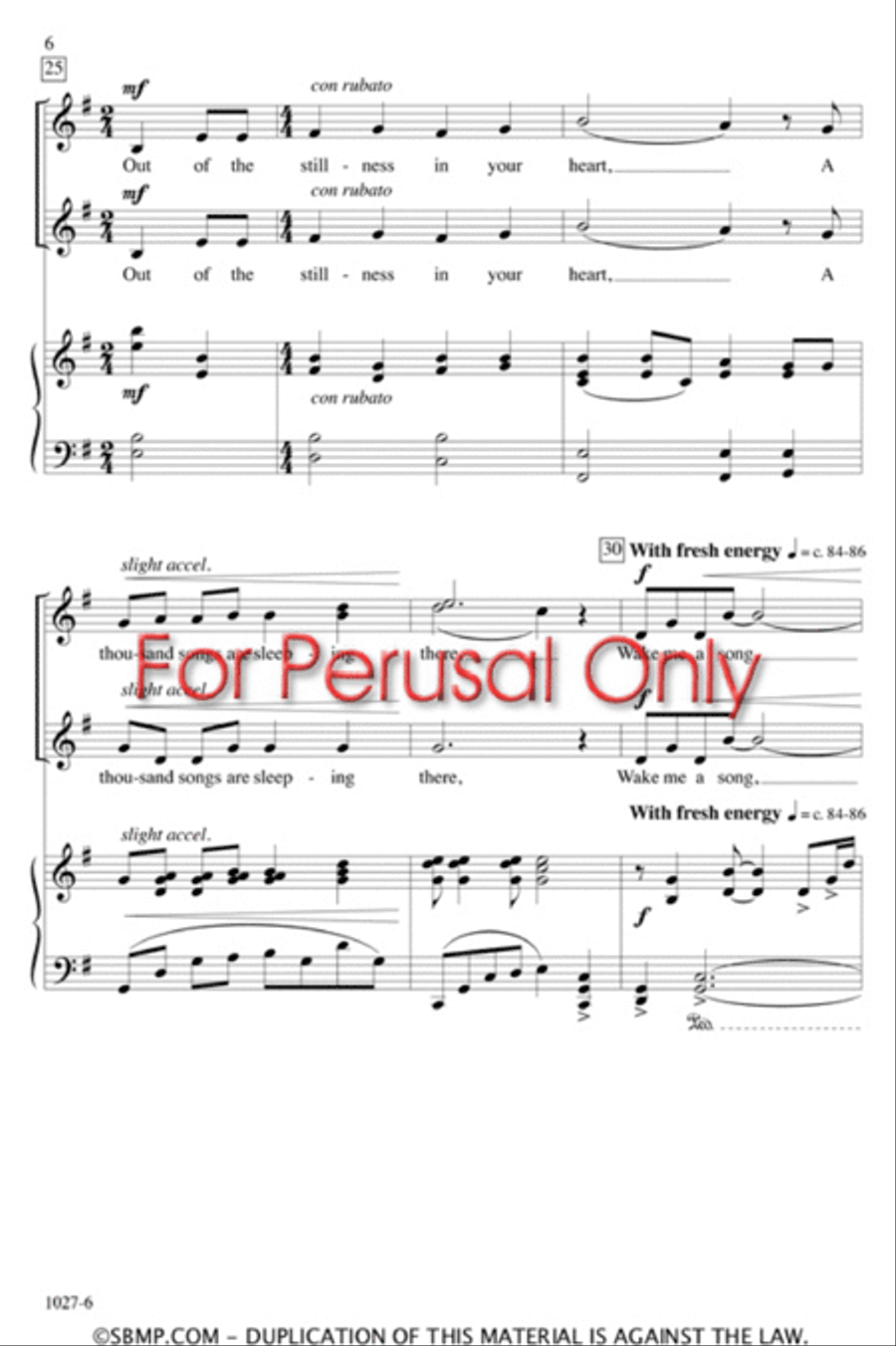 Wake Me a Song - SSA Octavo SSA scores gallery preview page 5