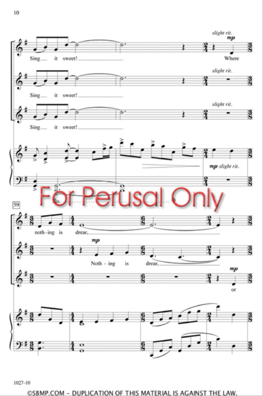 Wake Me a Song - SSA Octavo SSA scores gallery preview page 9