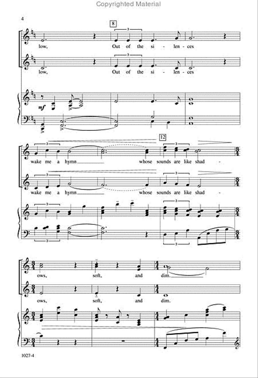 Wake Me a Song - SSA Octavo SSA scores gallery preview page 12