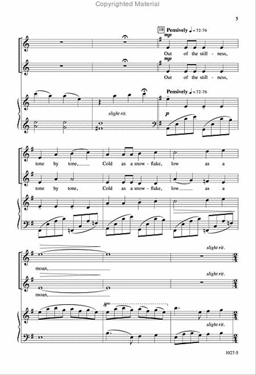 Wake Me a Song - SSA Octavo SSA scores gallery preview page 13