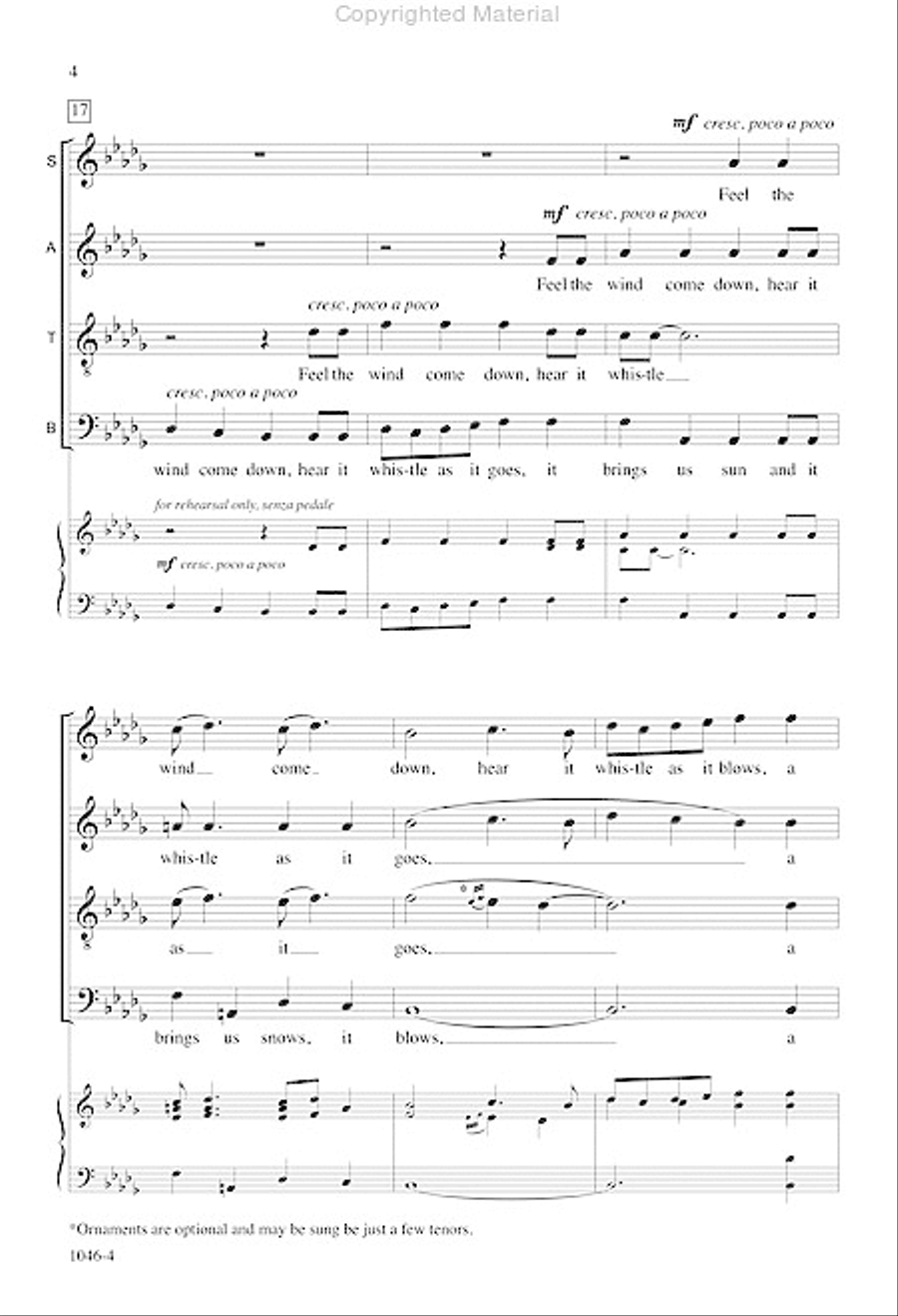 Emerald Stream - SATB Octavo 4-Part scores gallery preview page 5