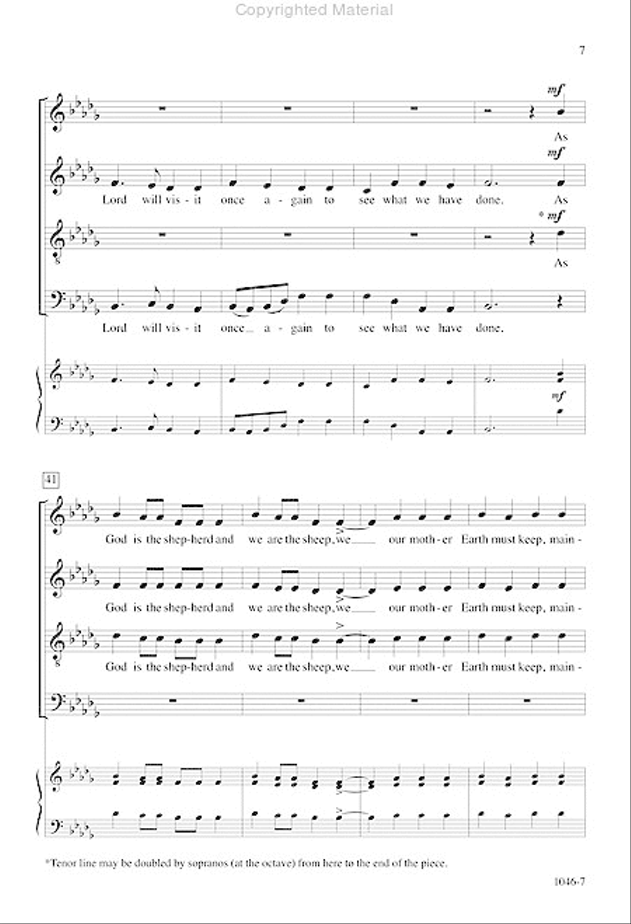 Emerald Stream - SATB Octavo 4-Part scores gallery preview page 8