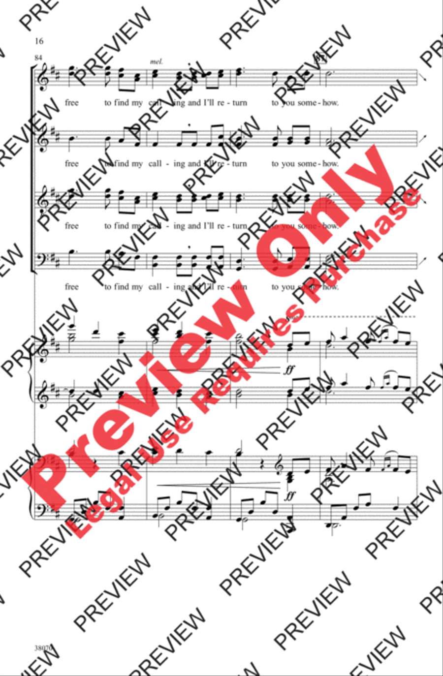 Homeward Bound Homeward Bound 4-Part scores gallery preview page 16