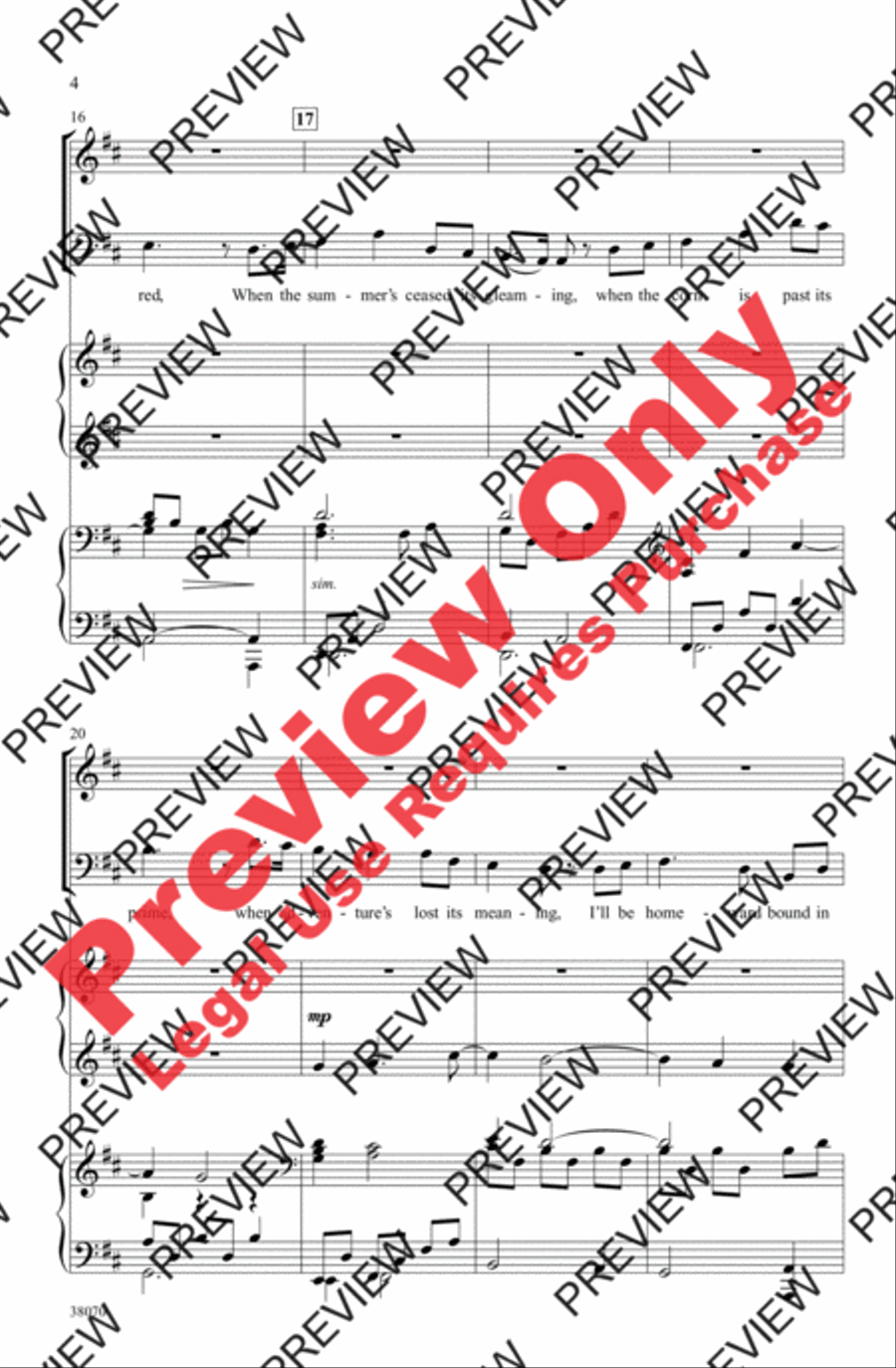Homeward Bound Homeward Bound 4-Part scores gallery preview page 4