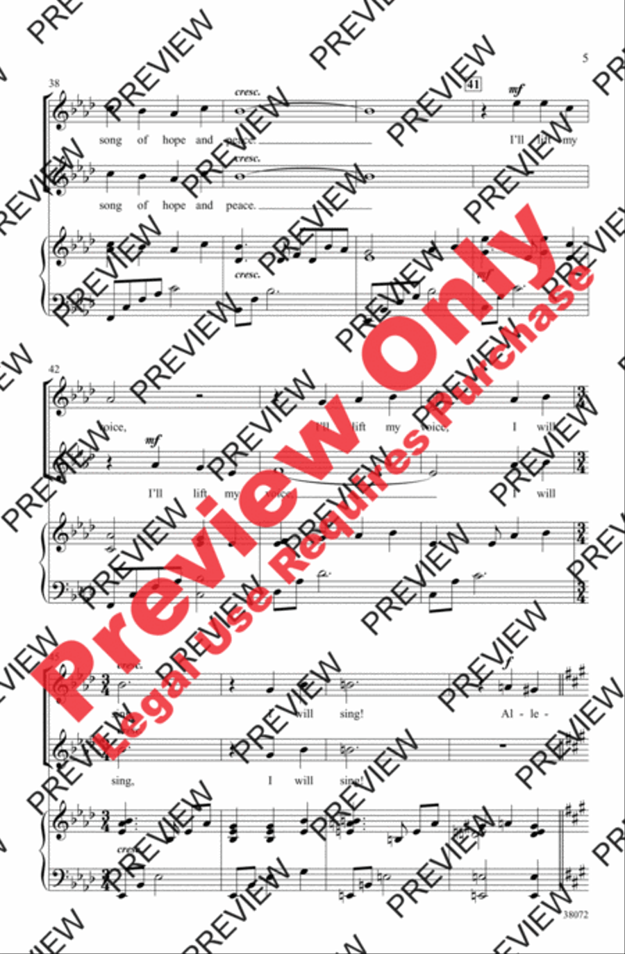 Alleluia! I Will Sing Alleluia! I Will Sing 2-Part scores gallery preview page 5