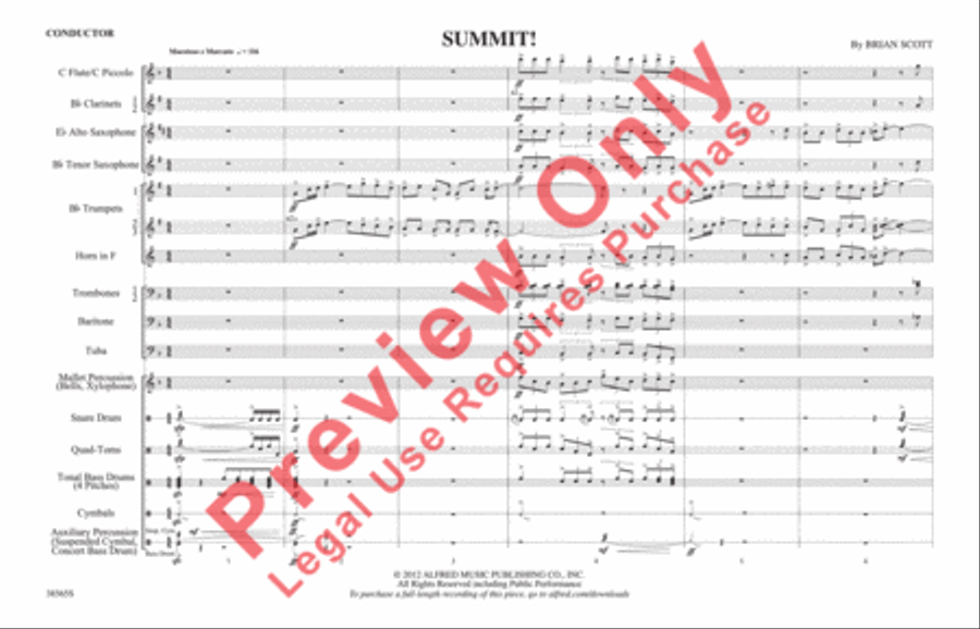 Summit! Summit! Marching Band scores gallery preview page 2