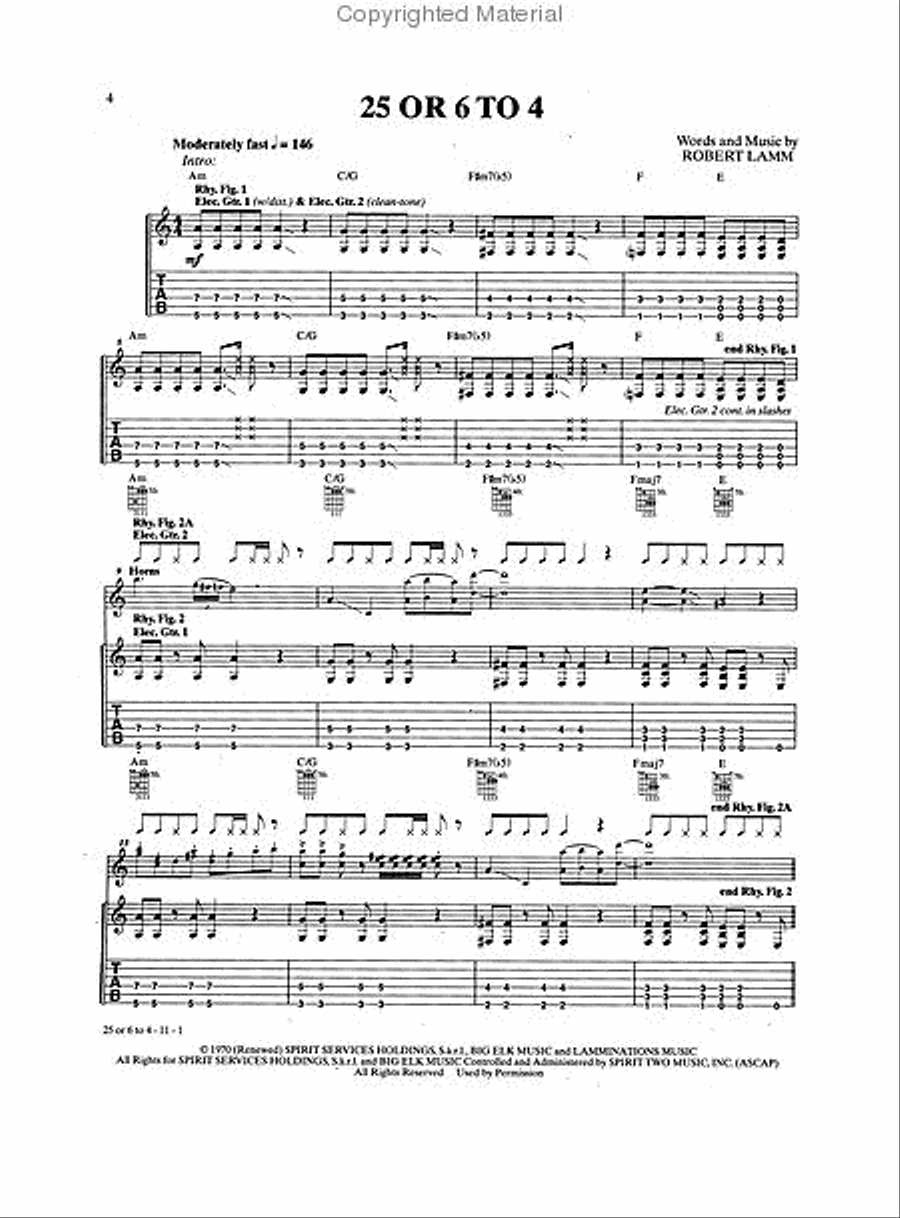 The Rock Guitar Songbook – Volume 1 (1950s-1970s) Electric Guitar scores gallery preview page 2