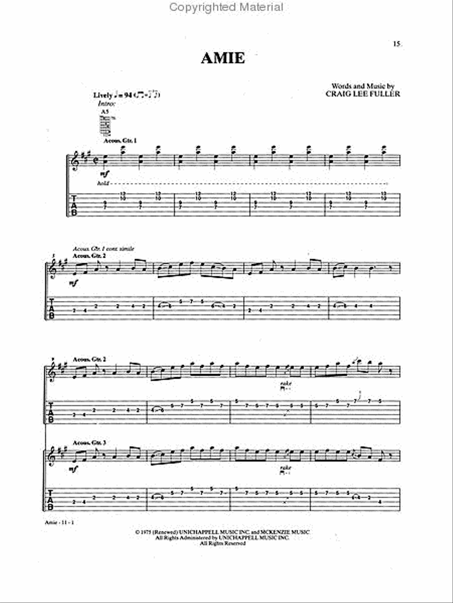 The Rock Guitar Songbook – Volume 1 (1950s-1970s) Electric Guitar scores gallery preview page 3