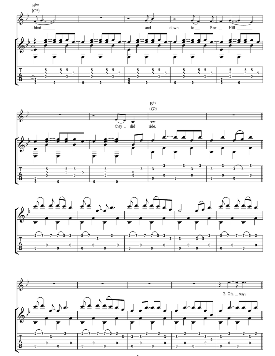 1952 Vincent Black Lightning Acoustic Guitar scores gallery preview page 4