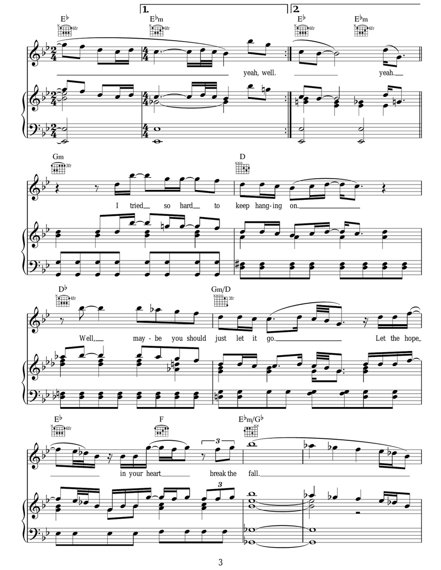Beautiful Life Beautiful Life Piano, Vocal, Guitar scores gallery preview page 3