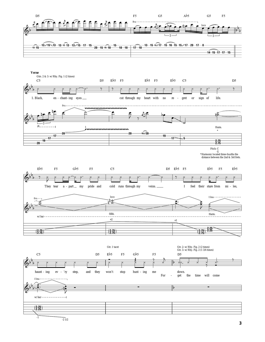 Eternal Rest Eternal Rest Acoustic Guitar scores gallery preview page 3