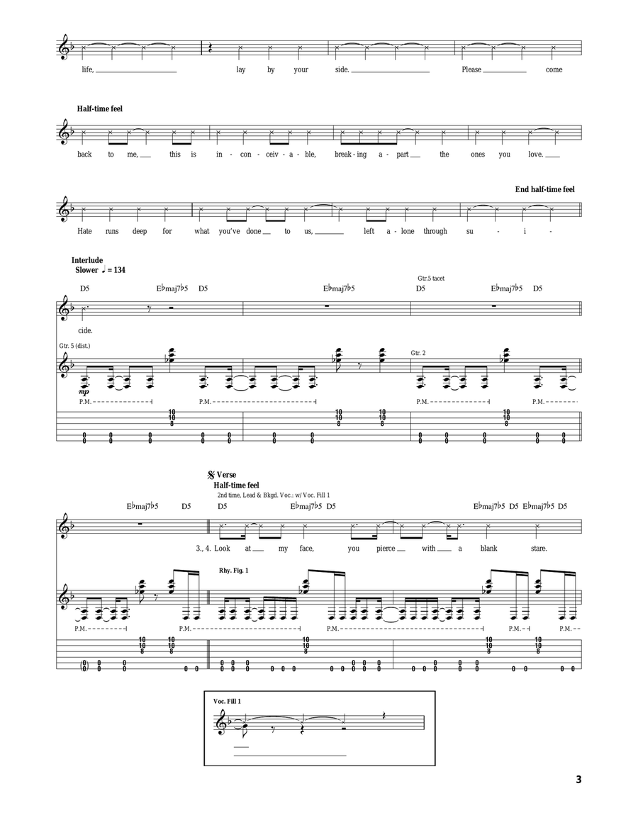 I Won't See You Tonight (Part II) Acoustic Guitar scores gallery preview page 3
