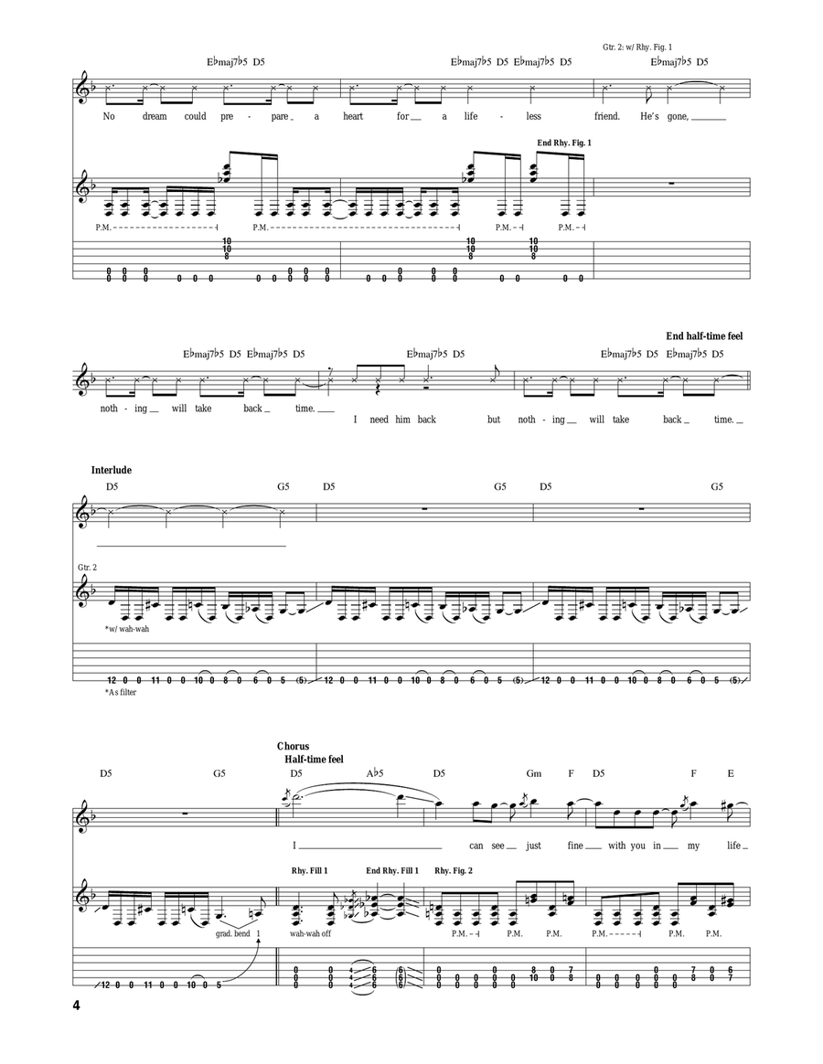 I Won't See You Tonight (Part II) Acoustic Guitar scores gallery preview page 4