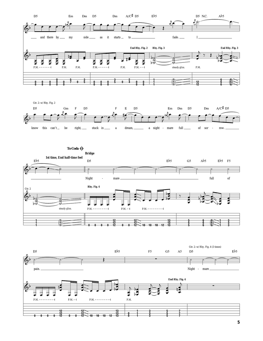 I Won't See You Tonight (Part II) Acoustic Guitar scores gallery preview page 5