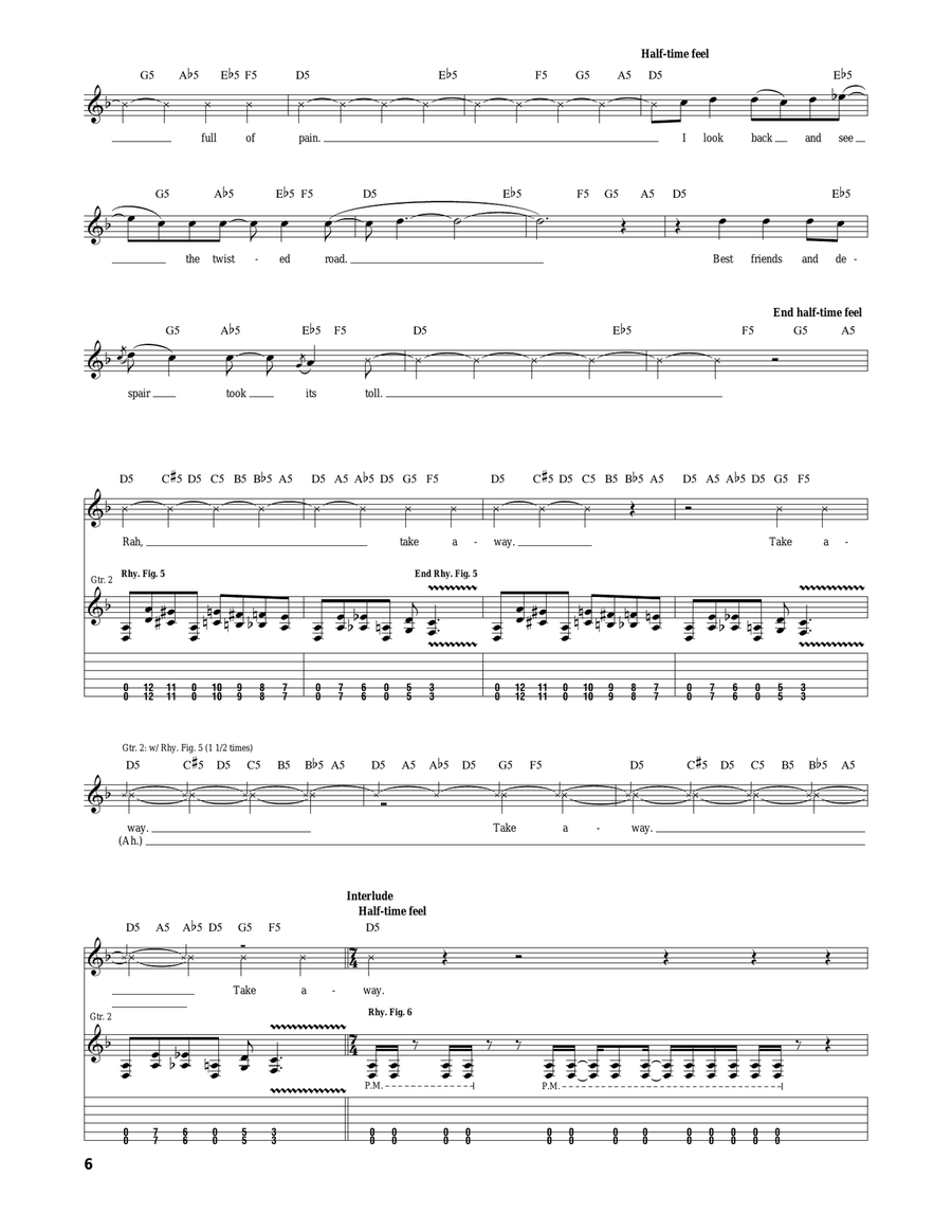 I Won't See You Tonight (Part II) Acoustic Guitar scores gallery preview page 6