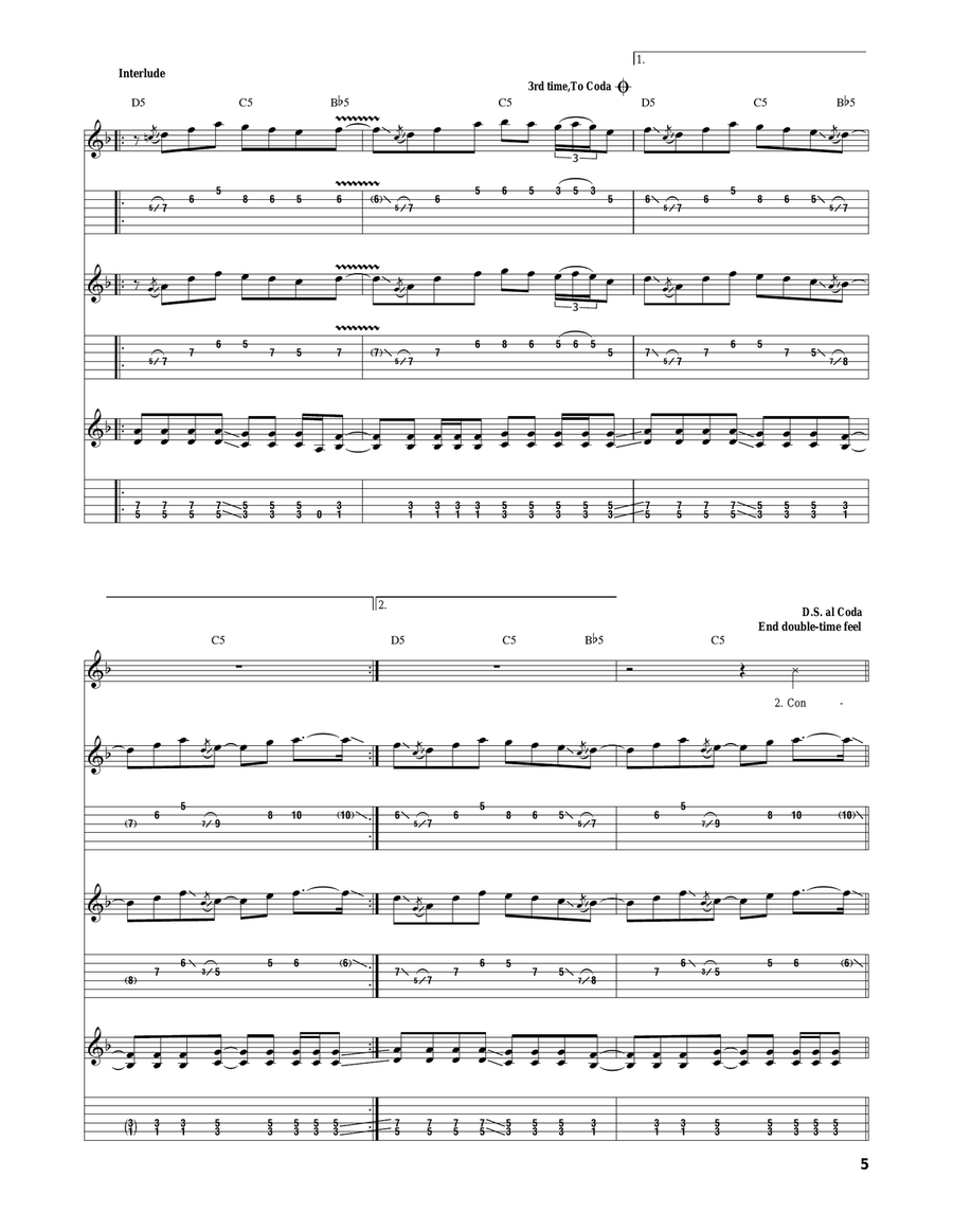 Chapter Four Chapter Four Acoustic Guitar scores gallery preview page 5