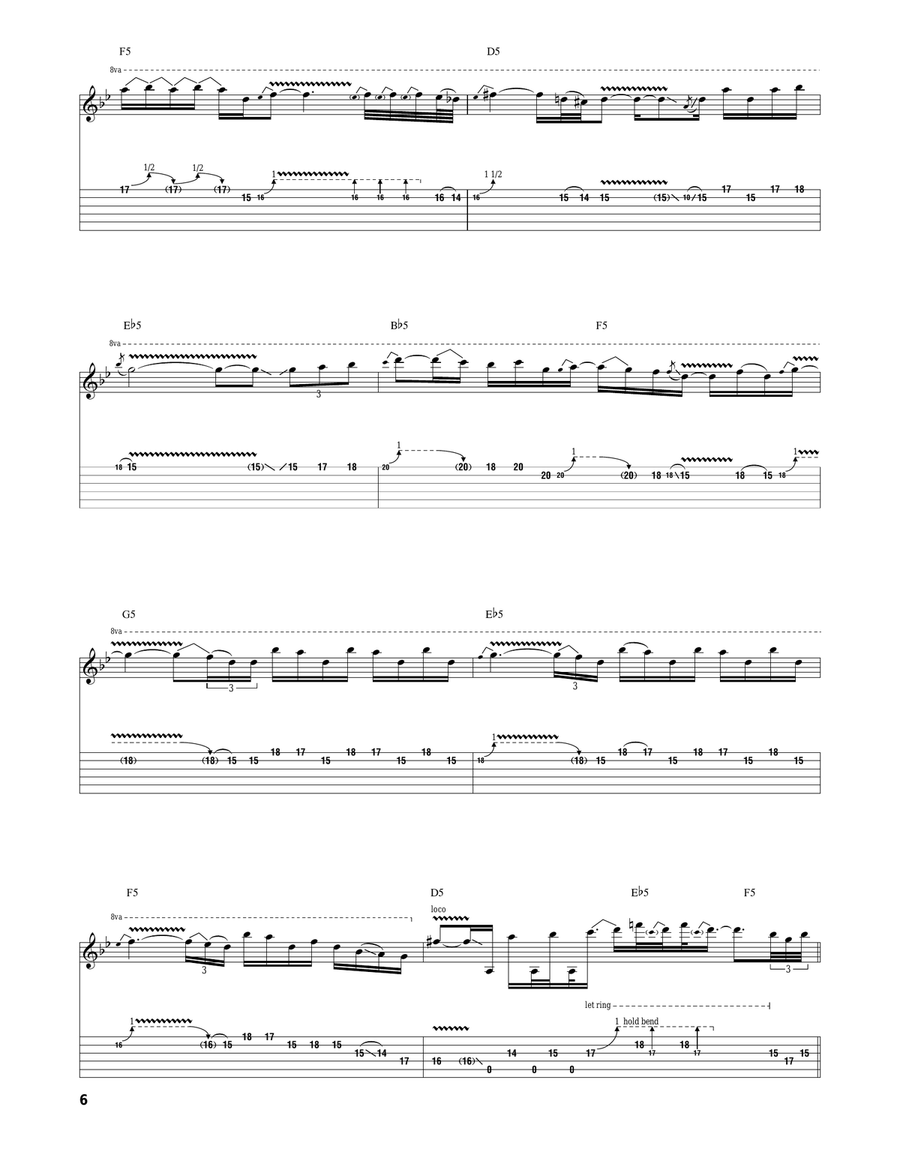 I Won't See You Tonight (Part I) Acoustic Guitar scores gallery preview page 6