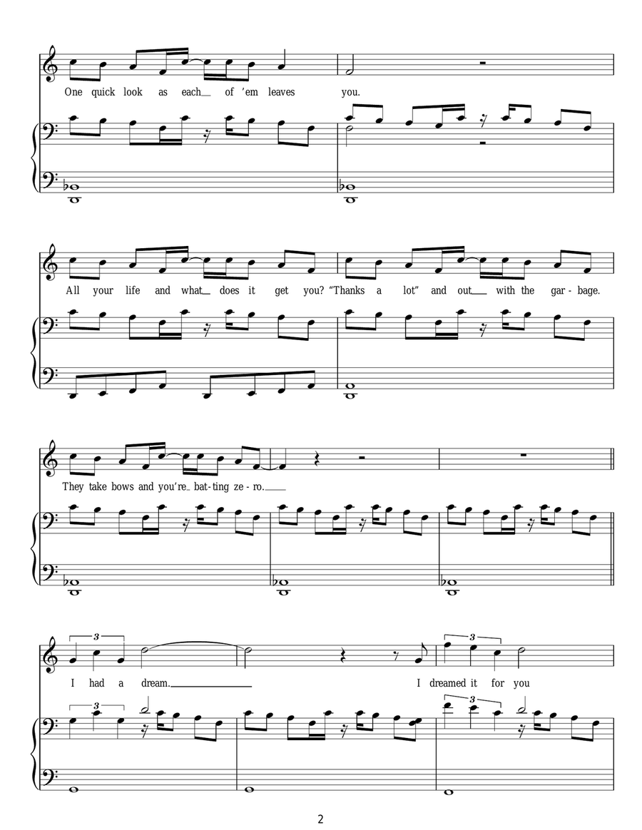 Rose's Turn Rose's Turn Guitar scores gallery preview page 2